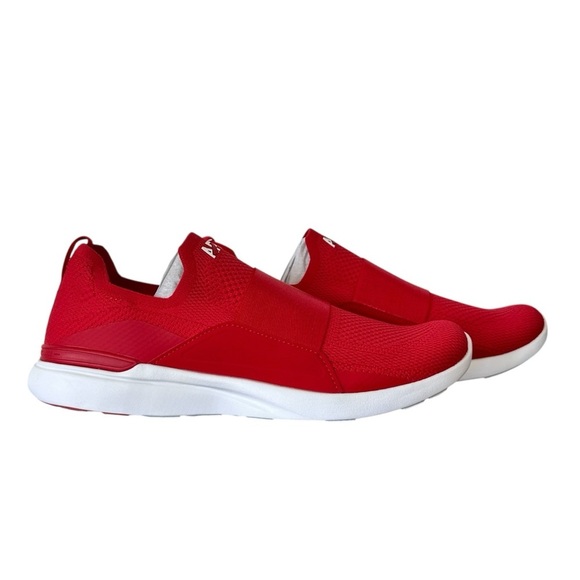 NEW APL Athletic Propulsion Labs Men’s Techloom Bliss Slip-On Red/White Size 11 - Picture 1 of 6